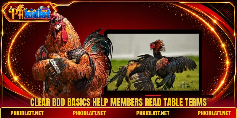 Clear BDD basics help members read table terms Clear BDD basics help members read table terms