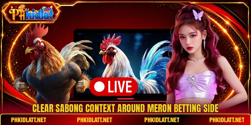 Clear sabong context around Meron betting side Clear sabong context around Meron betting side