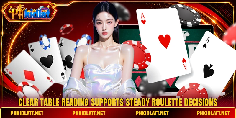 Clear table reading supports steady roulette decisions