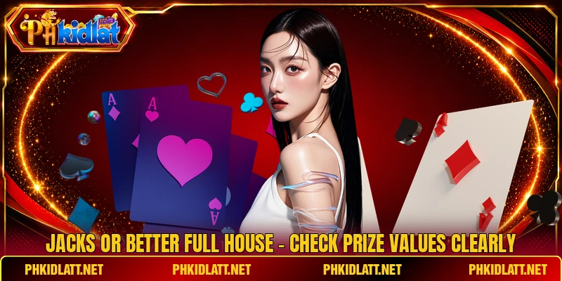Jacks Or Better Full House - Check Prize Values Clearly