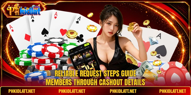 Reliable request steps guide members through cashout details