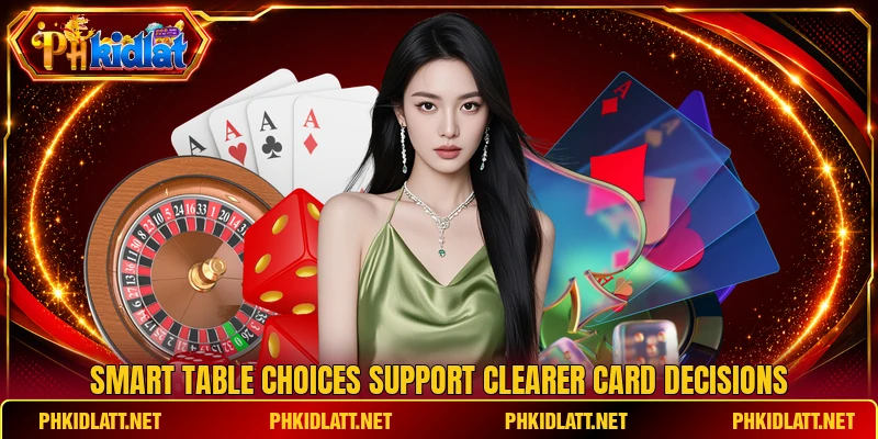 Smart table choices support clearer card decisions Smart table choices support clearer card decisions