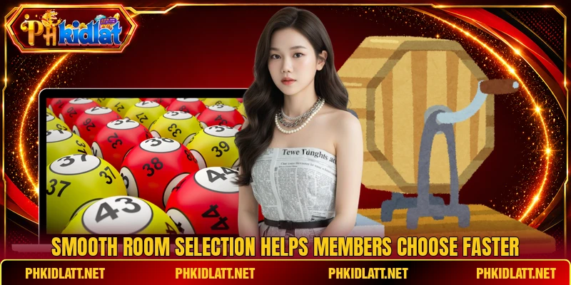 Smooth room selection helps members choose faster