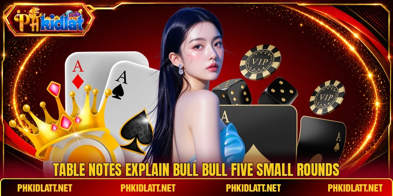 Table notes explain bull bull five small rounds Table notes explain bull bull five small rounds