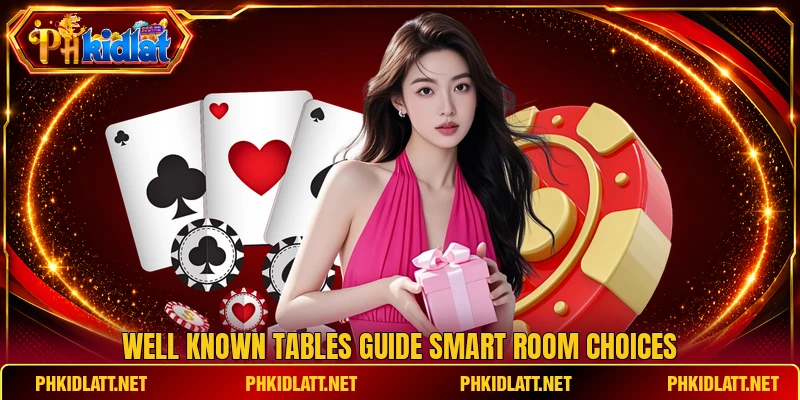 Well known tables guide smart room choices Well known tables guide smart room choices